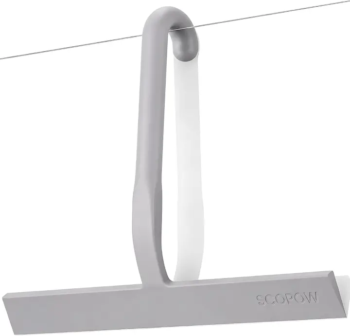 10-Inch Silicone Shower Squeegee — Streak-Free Glass Cleaner