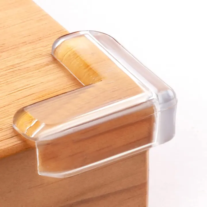 12-Pack Clear Table Corner Guards — Silicone Corner Protectors