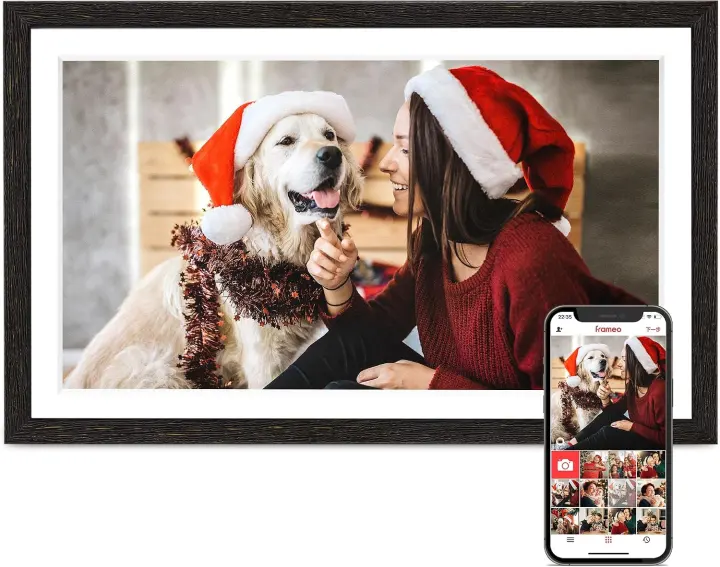 15.6-inch WiFi Digital Picture Frame — FHD Touchscreen Photo & Video