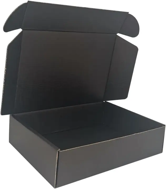 150-Pack 9×6×2 in Black Corrugated Small Shipping Boxes (Mailers)