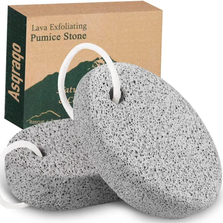 2-Pack Natural Pumice Stones — Lava Foot & Hand Callus Removers