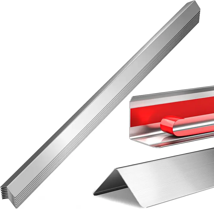2x2x48 in 304 Stainless Steel Wall Corner Guards — 10-Pack