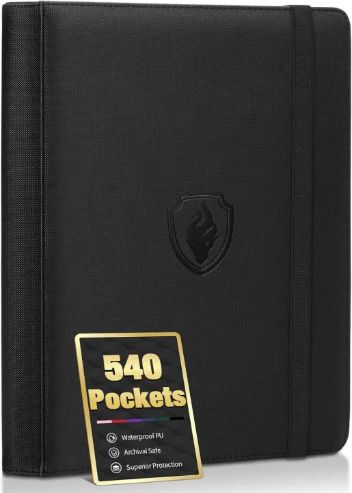 9-Pocket PU Trading Card Binder — 540-Card Protective Album