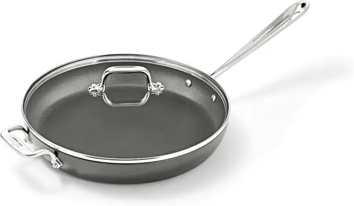 All-Clad HA1 12" Hard-Anodized Nonstick Fry Pan with Glass Lid