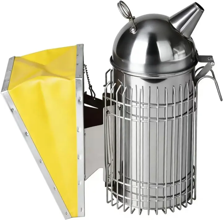 Bear-Shaped Domed Bee Smoker — 4×11 in Stainless Steel Beekeeping Tool