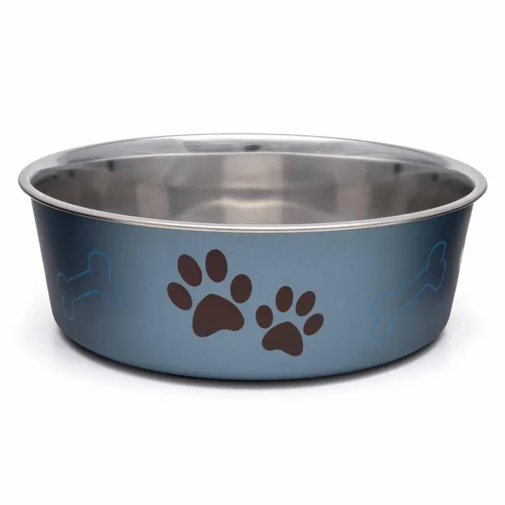 Bella Stainless-Steel No‑Slip Pet Bowl — Dog & Cat Feeding Dish