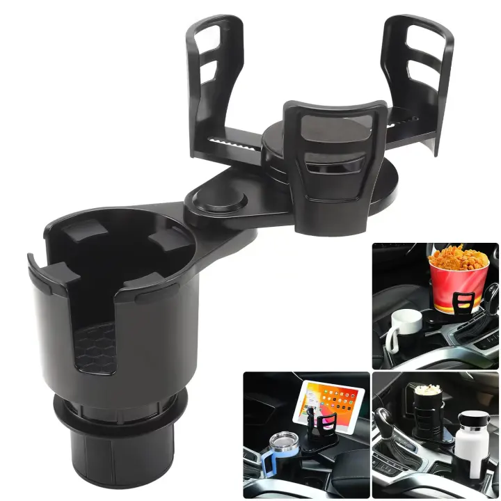 Car Cup Holder Expander — 2-in-1 Adjustable Cup Holder Adapter