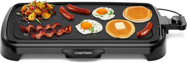 Chefman XL Electric Griddle — 10 x 20 Removable-Temp Flat Top Grill