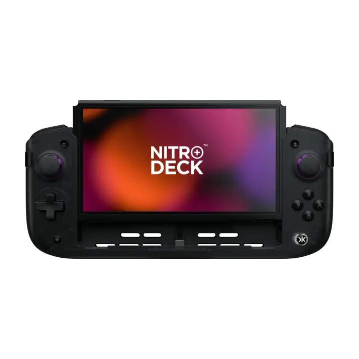 CRKD Nitro Deck+ Clear Handheld Pro Controller for Nintendo Switch & OLED