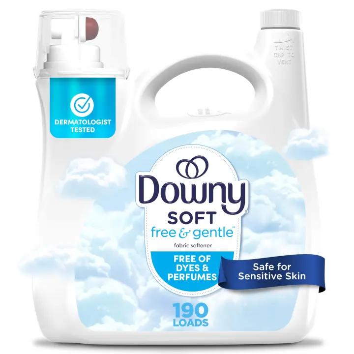 Downy Free & Gentle Liquid Fabric Softener — 140 fl oz (190 Loads)