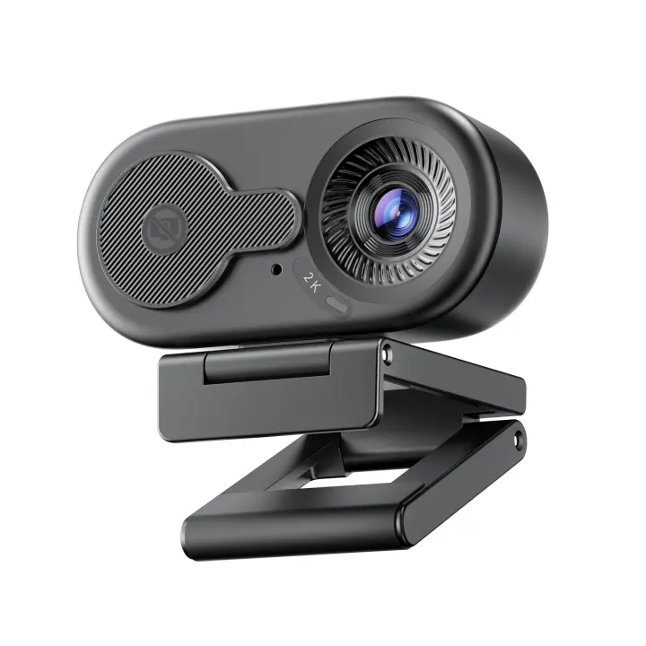 EMEET C100 2K Desktop Webcam with Privacy Shutter & Metal Clip