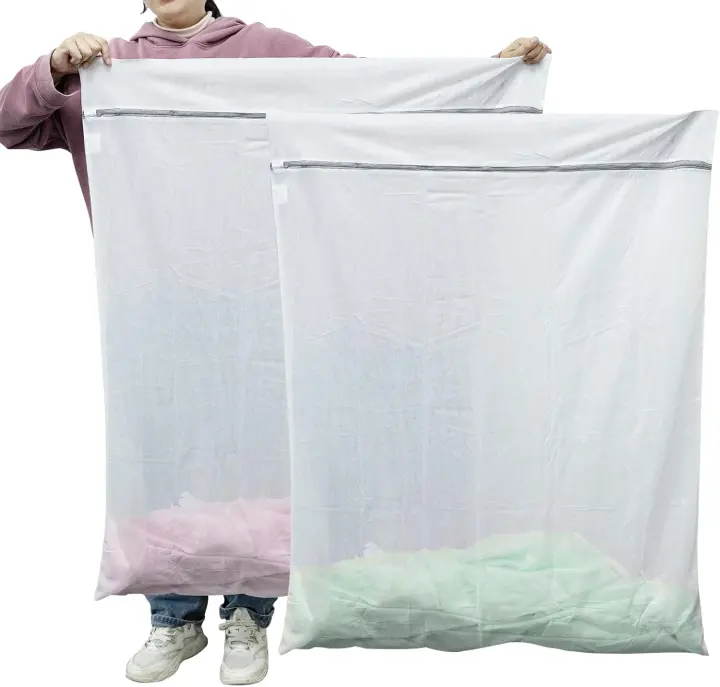Extra-Large Mesh Laundry Bag 43 x 35 in (2-Pack) — Jumbo Washing Bag