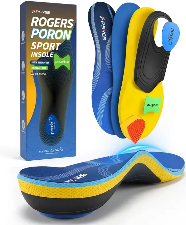 Heavy-Duty Orthotic Support Insoles — High-Arch Plantar Fasciitis Relief