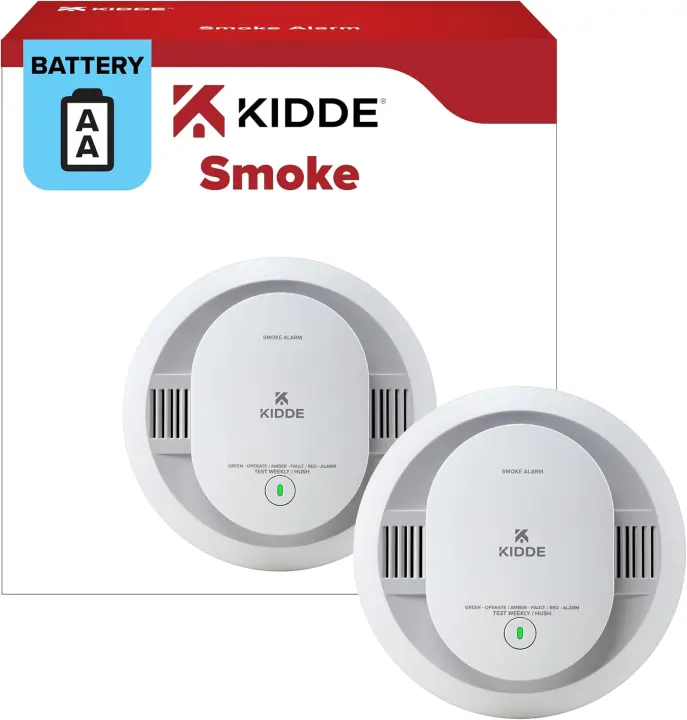 Kidde 20SDR AA Smoke Detector — Battery-Powered Home Alarm
