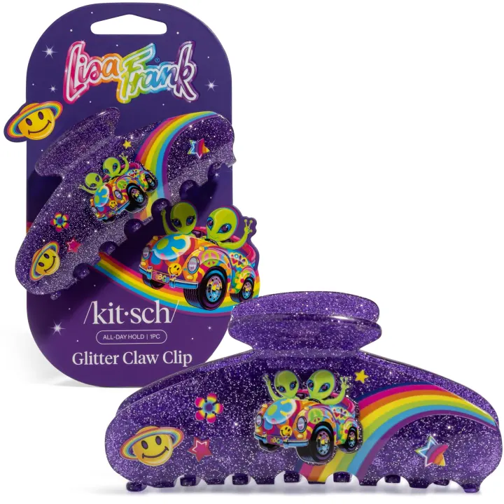 Lisa Frank x Kitsch Glitter Claw Hair Clip — Zoomer & Zorbit