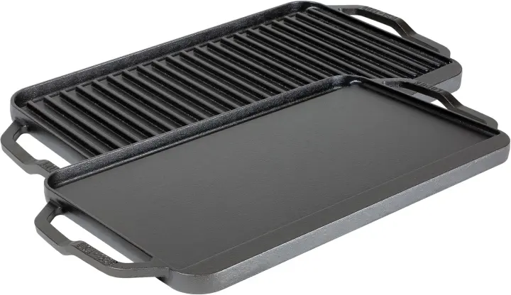 Lodge Chef Collection 19.5×10 in Cast Iron Reversible Grill & Griddle