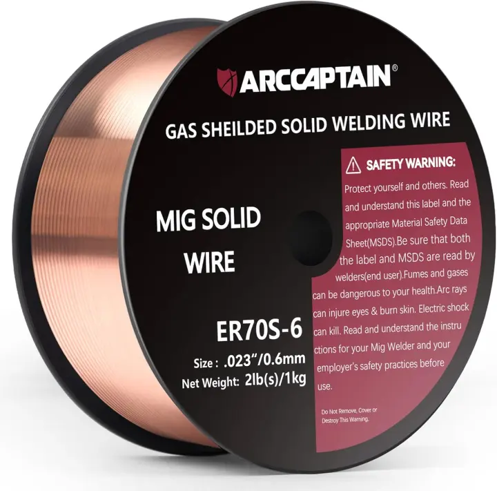 MIG Welding Wire ER70S-6 .023in — 2 lb Spool for Mild Steel