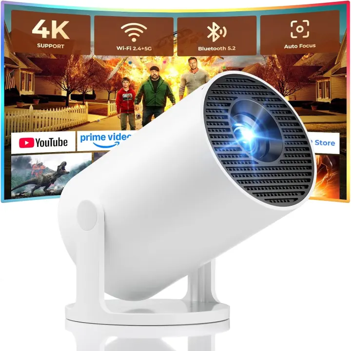 Mini Portable Projector with Wi‑Fi, Bluetooth & Built‑In Apps