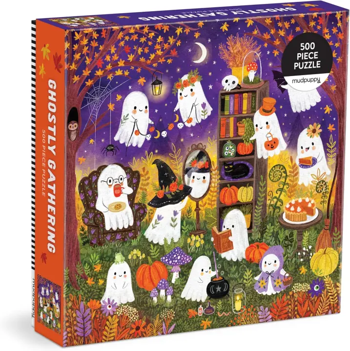 Mudpuppy Ghostly Gathering — 500-Piece Halloween Jigsaw Puzzle
