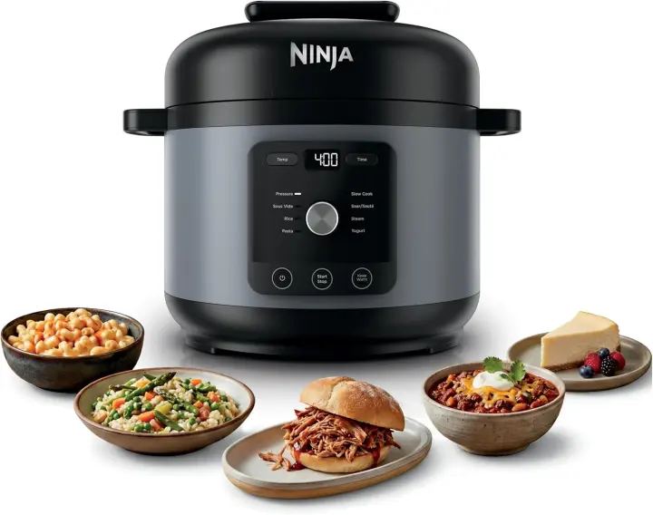 Ninja HyperHeat 9‑in‑1 Electric Pressure Cooker — 6.5‑Qt (Stone Purple)