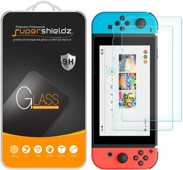 Nintendo Switch Tempered Glass Screen Protector — 2-Pack (2.5D, 9H)