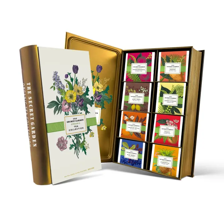 Organic Tea Gift Set — 80 Tea Bags, 8 Flavors (Green, Black & Fruit)