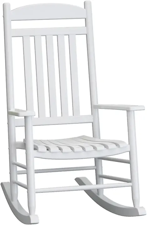 Oversized Solid Wood Rocking Chair — Weatherproof Outdoor/Indoor Rocker