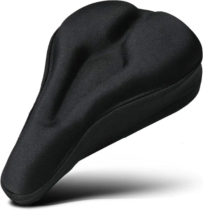 Padded Bike Seat Cushion — Memory Foam Saddle Cover for Men & Women