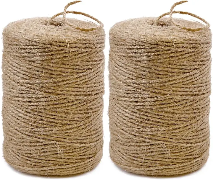 PerkDecor 2-Pack Natural Jute Twine — 2mm, 1600 ft (2 x 800 ft)