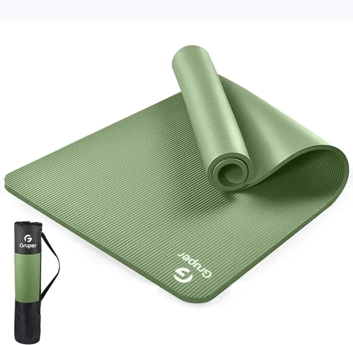 Thick Non-Slip Yoga & Exercise Mat — 72 x 24 x 0.4 in with Carry Bag