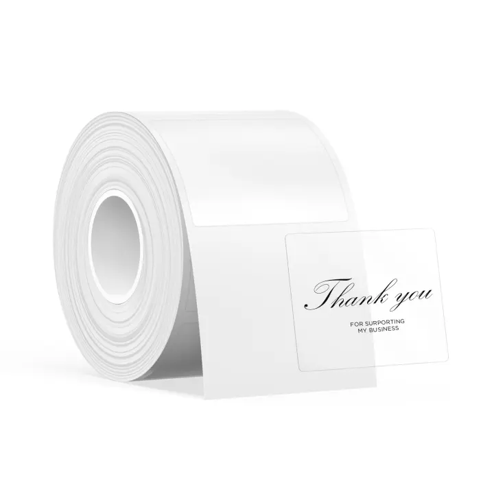 Transparent T50M Label Tape — 1.57 x 1.18 in, 230 Laminated Labels
