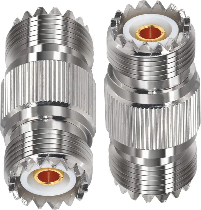TUOLNK UHF SO-239 PL-259 Female-to-Female Coax Coupler — 2 Pack