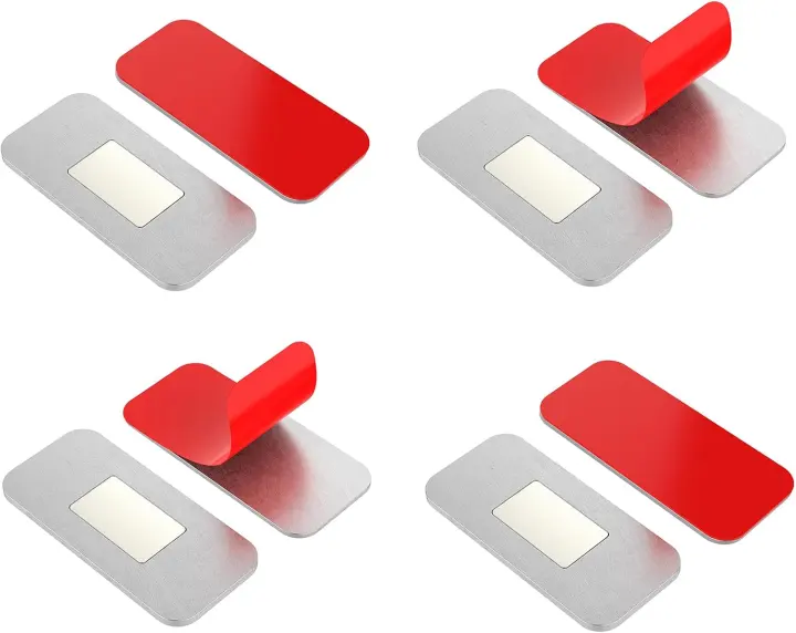 Ultra-Thin Magnetic Cabinet Catch — No-Drill Adhesive Latch