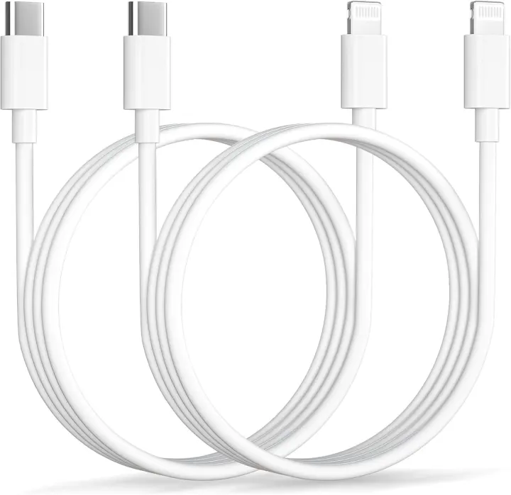 USB-C to Lightning Cables 1m + 2m — MFi Fast-Charge Duo