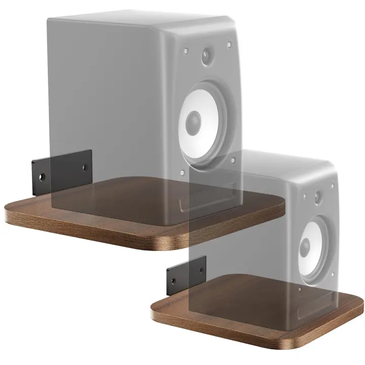 WALI Heavy-Duty Floating Speaker Shelves — Pair for Surround Sound
