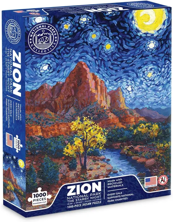 Zion National Park Starry Night — 1000-Piece Art Jigsaw Puzzle