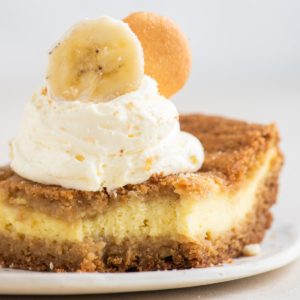 Immagine di brownies al budino di banana