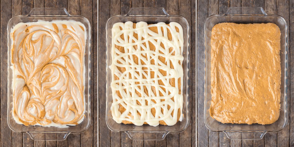 Torta Terremoto alla Zucca 4 Immagine collage su come fare la torta terremoto alla zucca