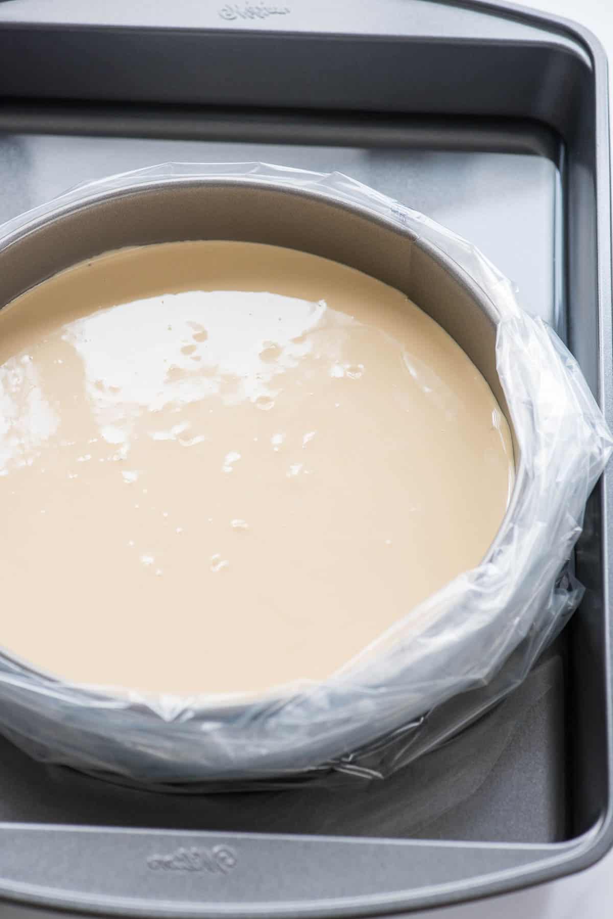 bagnomaria per cheesecake