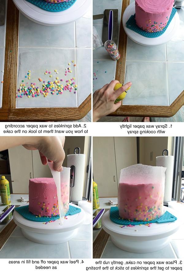 Come mettere i confetti sui lati di una torta