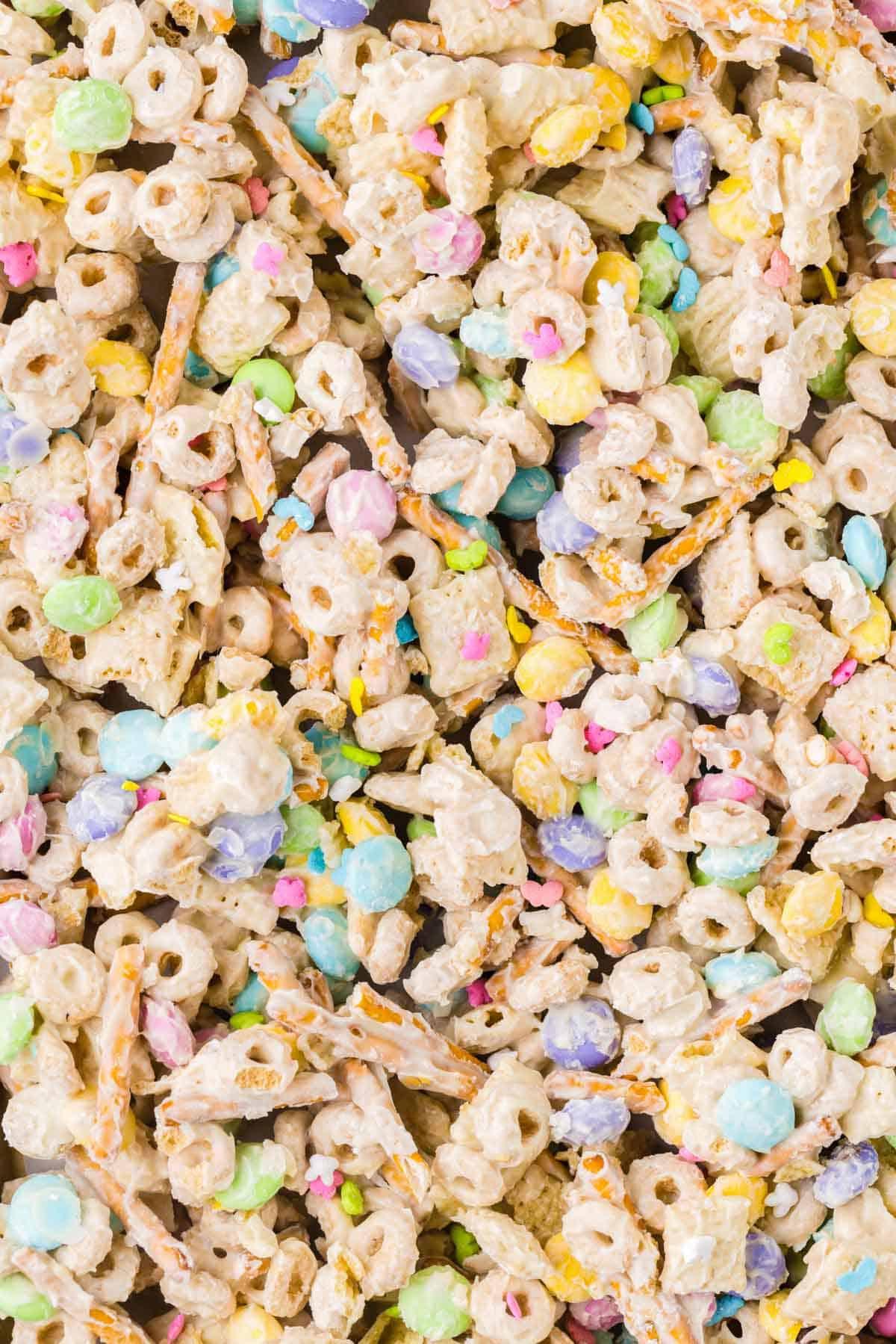 Primo piano dello snack mix 'Bunny Bait'