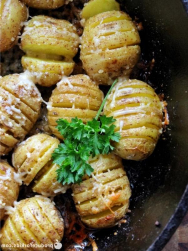 Μίνι Πατάτες Hasselback με Σκόρδο & Παρμεζάνα