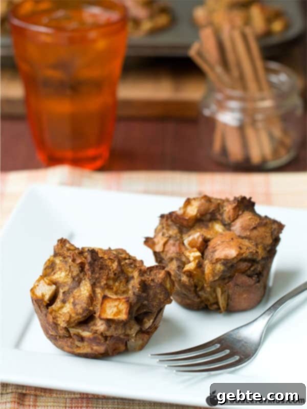 Muffins γαλλικού τοστ με μήλο και κολοκύθα