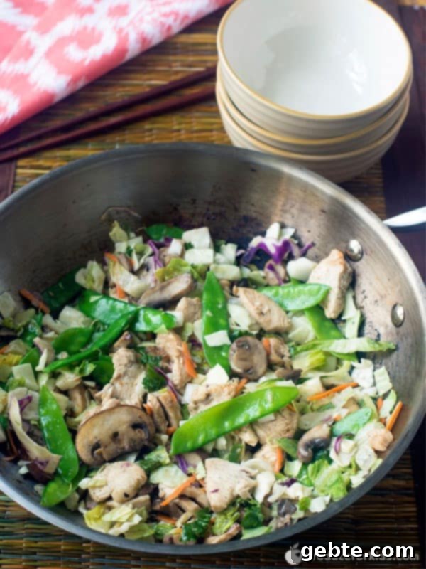 Ασιατικό stir fry κοτόπουλου