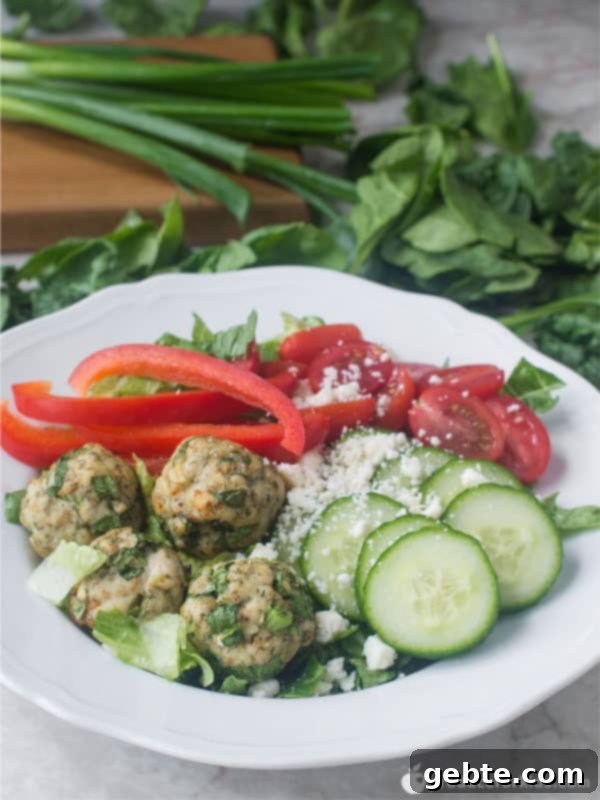Greek Meatball Buddha Bowl