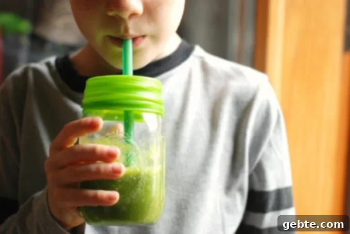Υγιεινό Πράσινο Smoothie για Παιδιά