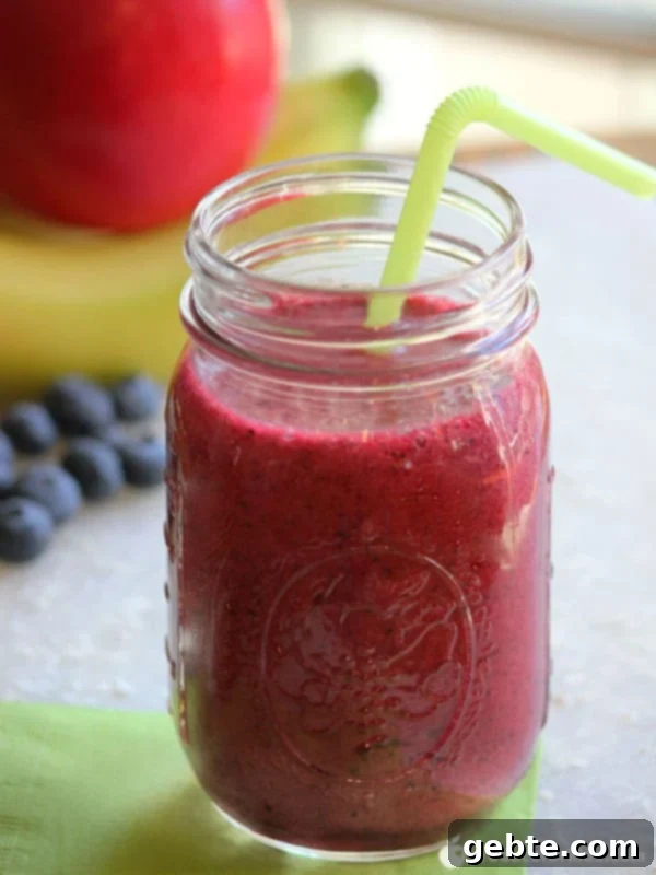 Smoothie με Παντζάρι, Μύρτιλα & Μπανάνα