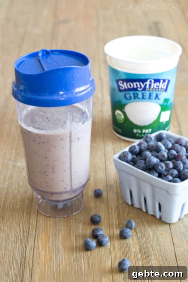Πράσινο Smoothie με Γεύση Pancake και Μύρτιλα