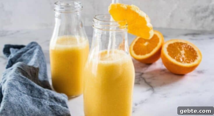 Smoothie Orange Julius με Πορτοκάλι