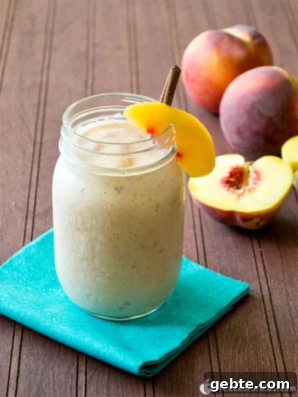 Smoothie με Γεύση Ροδακινόπιτα